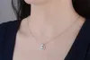 YHAMNI-collar con colgante de cristal redondo para mujer, de Plata de Ley 100 925, cadena de diamantes de circonia cúbica completa, joyería para regalo de mujer DZ2234784914