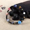 2018 Nieuwe Handgemaakte Zonnestelsel Armband Universe Galaxy De acht planeten Star Natural Stone Bead Armbanden Armbanden Sieraden