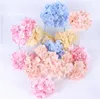 Hortensia simulé tête incroyable fleur décorative colorée pour la fête de mariage luxe artificiel hydrangese en soie bricolage décoration de fleur GA5231