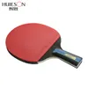 Huieson 7-laags puur hout tafeltennisracket Dubbel gezicht Puistjesin kleverig rubber 4 StarPong Paddle Bat voor nieuwe leerlingen223Y2448009