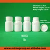 100 + 2PCS 30ML 30G 30CC على نطاق واسع الفم HDPE الأبيض الدوائية فارغة من البلاستيك حبة زجاجة بلاستيكية الطب الحاويات مع كاب ختم