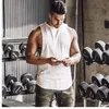 Marca Gyms Stringer Ropa Camiseta sin mangas de culturismo Hombres Fitness Singlete Camisa sin mangas Chaleco muscular de algodón sólido Camiseta interior dorada