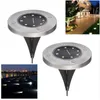 8LED Solar Powered chão à prova d 'água jardim caminho caminho luzes com lâmpada Solar para casa Quintal Driveway Lawn Road