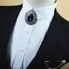 Handmade Men Wedding Banquet Suit Neck bolo Ties Party Shirt Bow Tie Cravat Novelty Brand Groom Crystal Alloy Rhinestone Bowtie1752511