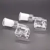 Nowa kwadratowa miska Banger kwarcowy do bong dab rig fajka wodna 10mm 14mm 18mm mężczyzna kobieta bez kopuły kwarcowy banger gwóźdź z przezroczystym złączem