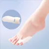 Separador del dedo pequeño del pulgar, Corrector Protector de corrección, alisador separador de dedos de silicona, herramienta para el cuidado de los pies, 1 par