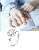 Vibrating Rotating Rings For Women Net Red Personality Japanese and Korean Zircon Open Ring Student Gift