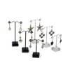 Black Clear Acrylic Stud Earring Jewelry Display Rack Stand Organizer brooches Ornament Holder Hook Hanger Counter Case