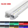 100 قطع * مصنع الجملة الصمام الصلب جامدة 100 سنتيمتر dc 12 فولت 72 smd 5630 led قطاع شريط الخفيفة مع u الألومنيوم ملامح + غطاء