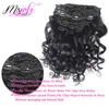 Human Hair Malaysian Virgin Hair Clip in Hair Extensions 140g Natural Color 7Piecesset Loose Wave Clip Ins obearbetat 1028 tum7123691