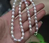 Gioielli girocollo con collana di perle d'acqua dolce naturale da 6 mm