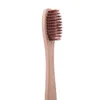 Brosse à dents à manche en bambou brosse dentaire à poils souples écologique adulte moyen nettoyage soins bucco-dentaires brosse à dents en bois 4 couleurs2568086