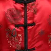 Estilo chinês mostrar terno dos homens noivo pratensis longo-luva tang terno longo vestido de noiva vestido de noite Robe vestido dragão desgaste diário