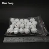 1.9 cm 20 pcs Material de espuma de color blanco Modelo de simulación de simulación de huevo de ave de juguete juguetes educativos
