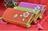 Portable Suede Leather Jewelry Roll Up Travel Bag Folding Embroidered flower Chinese Jewelry Bags Pouch 10pcslot8694856