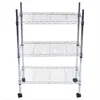 3-lager krompläterad järnhylla 350 600 850 Chrome Home Storage Organization Storage Holders Racks Hushållsorganisation