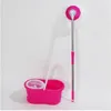 Wholesales 360° Rotating Head Easy Magic Floor Mop Bucket 2 Head Microfiber Spinning Household Cleaning Tools