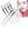 Epacket gratuit Kit de brosse pour masque facial Pinceaux de maquillage Yeux Visage Soins de la peau Masques Applicateur Cosmétiques Maison DIY Masque pour les yeux du visage Poignée transparente