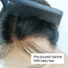 Wigs Honrin Hair Short Bob Lace Front Wig Pre Plucked Hairline Brazilian Virgin Human Hair 150% Density Glueless Bleached Knots