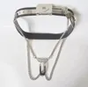 Female Stainless Steel Adjustable Chastity Belt Chain Invisible Chastity Belt Prevent Masturbation Shield Adult BDSM Product J1234