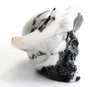 2,5 polegadas de altura artesanato peculiar zebra natural jasper reiki de cristal esculpido cura no crânio feng shui estátua