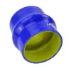 PQY - Tubo accoppiatore intercooler per tubo flessibile in silicone dritto con gobba da 2,5 "64 mm Blu giallo PQY-HSH0025-QY