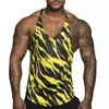 2018 nouveau maille tissu séchage rapide Singlets Camouflage débardeurs chemise équipement de musculation Fitness hommes Golds Gymstringer taille