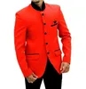 arancio rosso blazer giacca