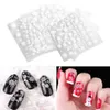 30 Sheets Snowflake Bows 3D Nail Art Stickers Manicure Decal Tips DIY Xmas Gifts