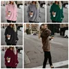 6 kleuren effen kleur sherpa trui dikke hoodies streetwear dames casual rits kraag sherpa hoodies trui sweatshirts CCA10391 6 stuks