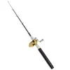 Portable Pocket Telescopic Mini Fishing Pole Pen Shape Folded Fishing Rod Aluminum Alloy Mini Pole Reel 4 Colors2958768