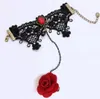 Gratis Ny Gotisk Rose Lace Armband med Ringband Armband Band Integral Hela Palace Ball Prydnad Fashion Classic Delikat Elegance