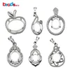 Beadsnice New Designed 925 Sterling Silver Pendant Setting Fit for 7x9mm Oval Gemstone Wholesale Blank Pendant Base ID 34056