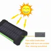 Fabriksvattentät kompass Solar Power Bank 20000mAh Universal CellPPhone Batteriladdare med LED-ficklampa och Compass Camping Light