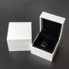 تغليف المجوهرات الكلاسيكية المربعة البيضاء الصناديق الأصلية لـ Pandora Charms Black Velvet Ring أقراط عرض صندوق مجوهرات