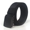 SupSindy men&women canvas nylon belt Fashion POM automatic buckle belts for women Outdoor tactical belt military male strap blue