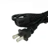 US EU plug 2-Prong Cavo adattatore per cavo di alimentazione CA a parete universale per XBOX PS1 PS2 PS3 Slim PS4 SEGA PSP VELOCE VELOCE