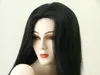 Peruca de cabelo humano 26 "comprimento total sedoso jato preto # 1 H-ASHL1