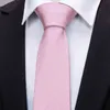 Szybka Wysyłka Krawat Nowa Moda Różowy Ślubny Krawat Jedwabny Jacquard Woven Neck Krawat Hanky ​​Cufflinks Zestaw Dla Mens Wedding Groom Party N-5090