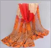 2018 rose print chiffon polyester scarves woman thin shawl turban belt hijab fashion arabic scarfs wrap