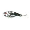 Hengjia Vib Metal Blade Fishing Lures Bait 30st ny design 5.5cm 11g 8 # krokar (vib009) Bionisk sked metall locks bete