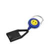 Lättare Leash Safe Stash Clip Retractable Keychain Smile Face Lighter Holder Blunt Splitter Fri frakt