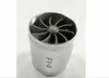 Silver Supercharger F1-Z Air Intake Turbocharge Turbo Charger Dual Fan Gas Fuel Saver Double Propeller Double sided turbocharged turbine