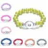 Neue Ankunft 16 Farben 12mm Perle Metallknopf Armband für Frauen Fit Chunky Austauschbare NOOSA Druckknopf Schmuck Diy Armband