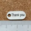 150 pièces en alliage d'argent vieilli simple face "merci" pendentifs à breloque pour la fabrication de bijoux Bracelet collier accessoires de bricolage 9*18mm A-158