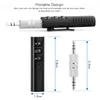 Clip-on Wireless AUX Bluetooth Receiver Car Headphone Speaker 3.5mm Bluetooth Audio Music adapter with Mic PP PACKAGE 140PCS/LOT