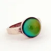 2 Sztuk Handmade Nastrój Szkło Kamienny Ring Wysokiej Jakości Kolor Zmień Pierścienie Prezentów dla Kobiet RS036-002 promocyjne