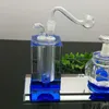 Fabricação de cachimbos de vidro Cachimbo de água soprado à mão Pote de cristal duplo Queimador de álcool