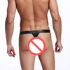 Sexy Mens Hot Bikini Cuir Slip Strings G Strings Pouch Jockstrap Gay Exotique Sissy Culotte Pénis String Homme Sous-Vêtements