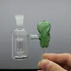 Fabbricazione di pipe in vetro Bong soffiati a mano Pot filtrante esterno in vetro scheletrato colorato